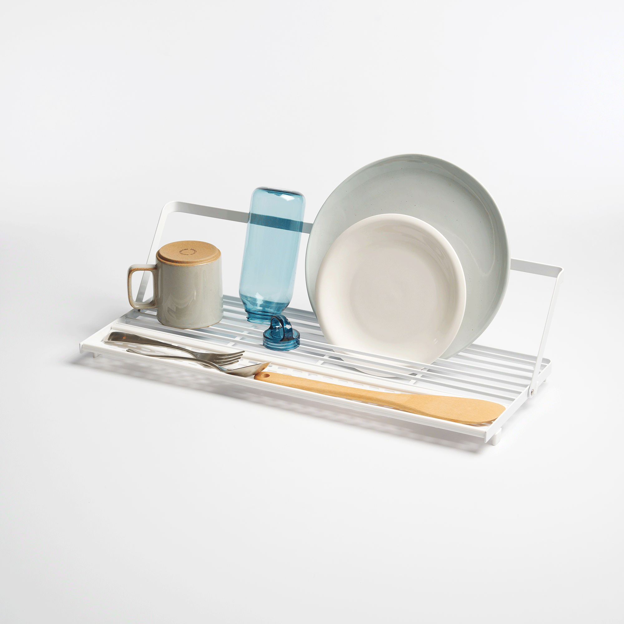 Slim Over-the-Sink Dish Drying Rack - Steel - Image 2