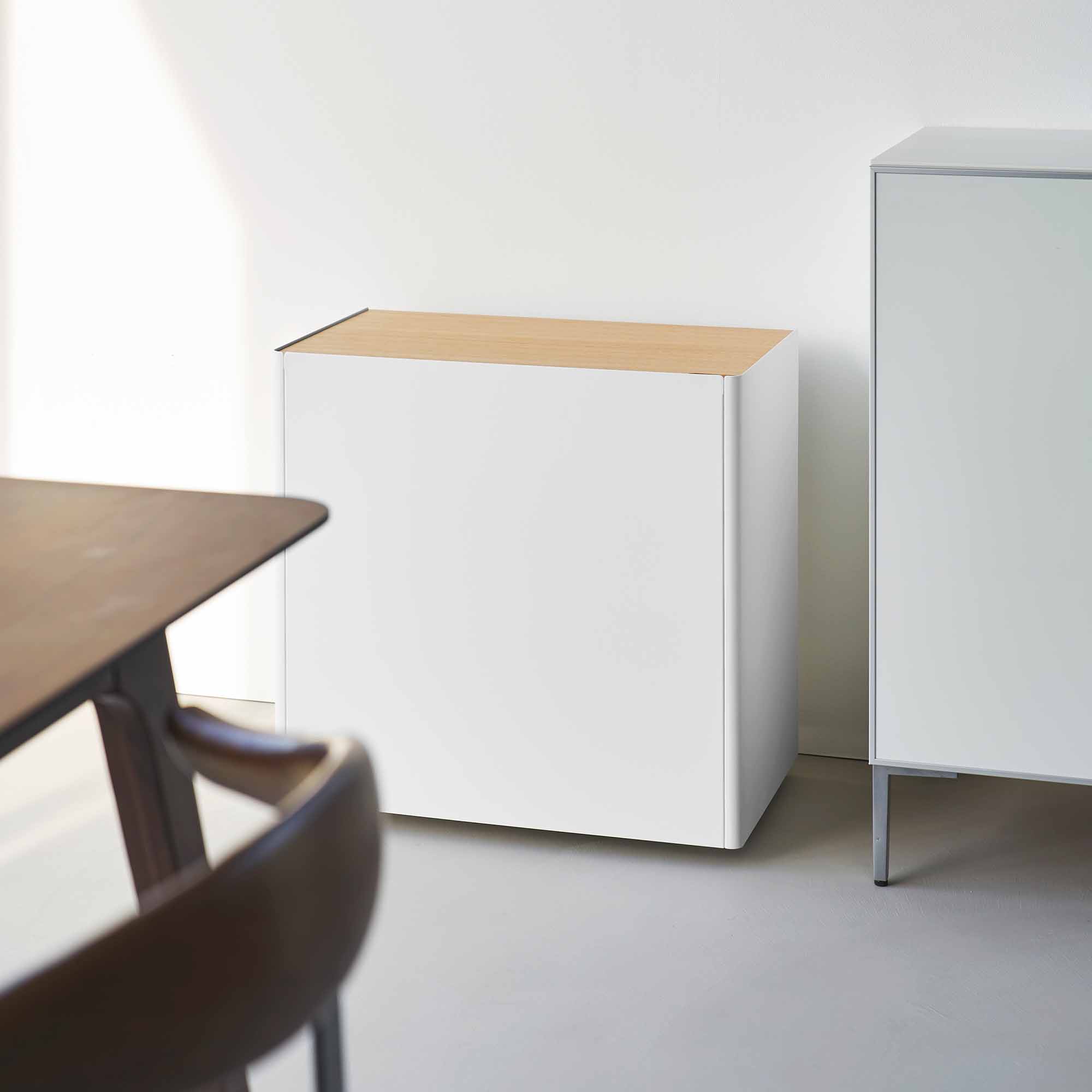 Mobile Hideaway Storage Cart (23 H) - Steel + Wood - Image 7
