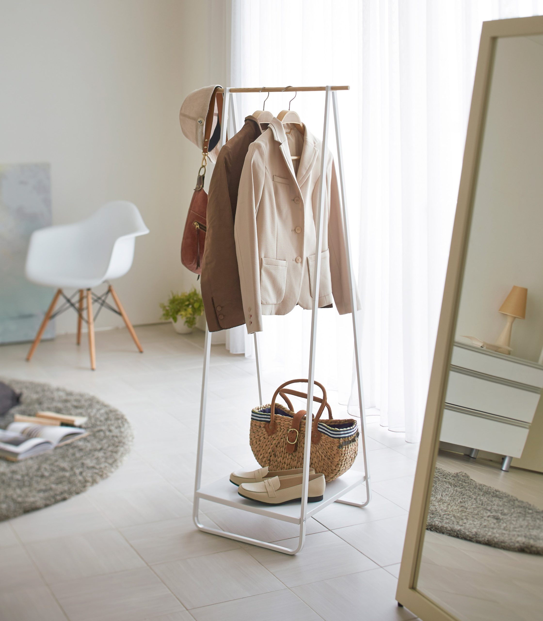 Coat Rack with Shelf (55 H) - Steel - Image 2